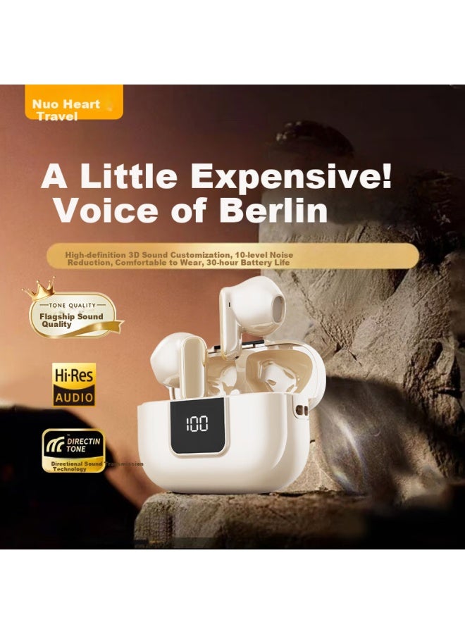 No Must Work Nobixing "berlin Sound | New Model" Pro13 Semi-in-ear Wireless Bluetooth Earphones For Running Sports With Noise Reduction High Sound Quality Long-wearing Comfortable For Xiaomi Skin Color - Image 1