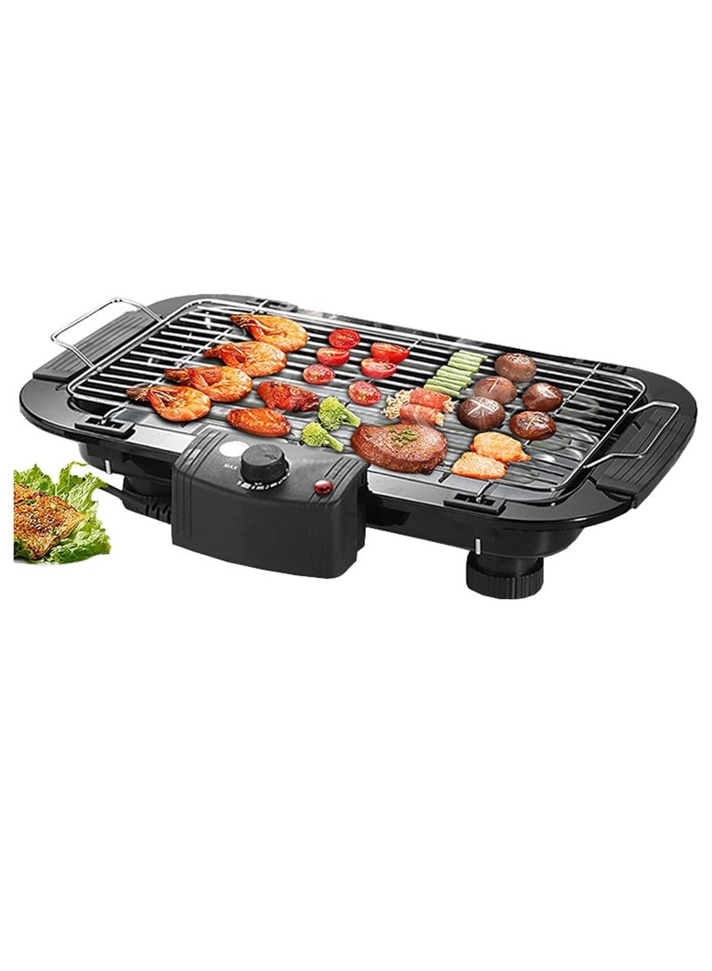 Grill Machine 2000W Smokeless Electric Grill/50-350°C temperature control Indoor and Outdoor Portable BBQ Grilling & Searing/Griddle Hot Plate Removable/For 2-7 People,Black,Thai plug - Image 1