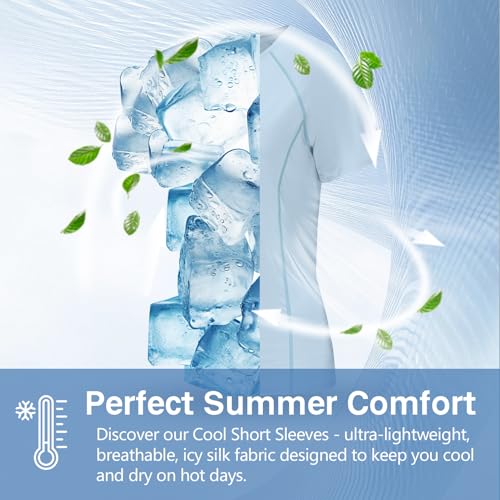 Riverruns Women's Swim Shirt Short Sleeve Rash Guard UPF 50+ UV Protection Quick Dry Athletic Yoga Workout T-Shirt Running Gym Tee(Light Blue, M) - Image 5