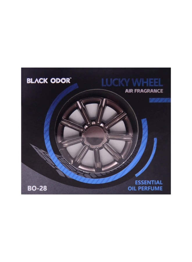 رائحة سوداء معطر جو للسيارة من لاكي ويل، زيت عطري، أزرق، 60 جم - Image 3