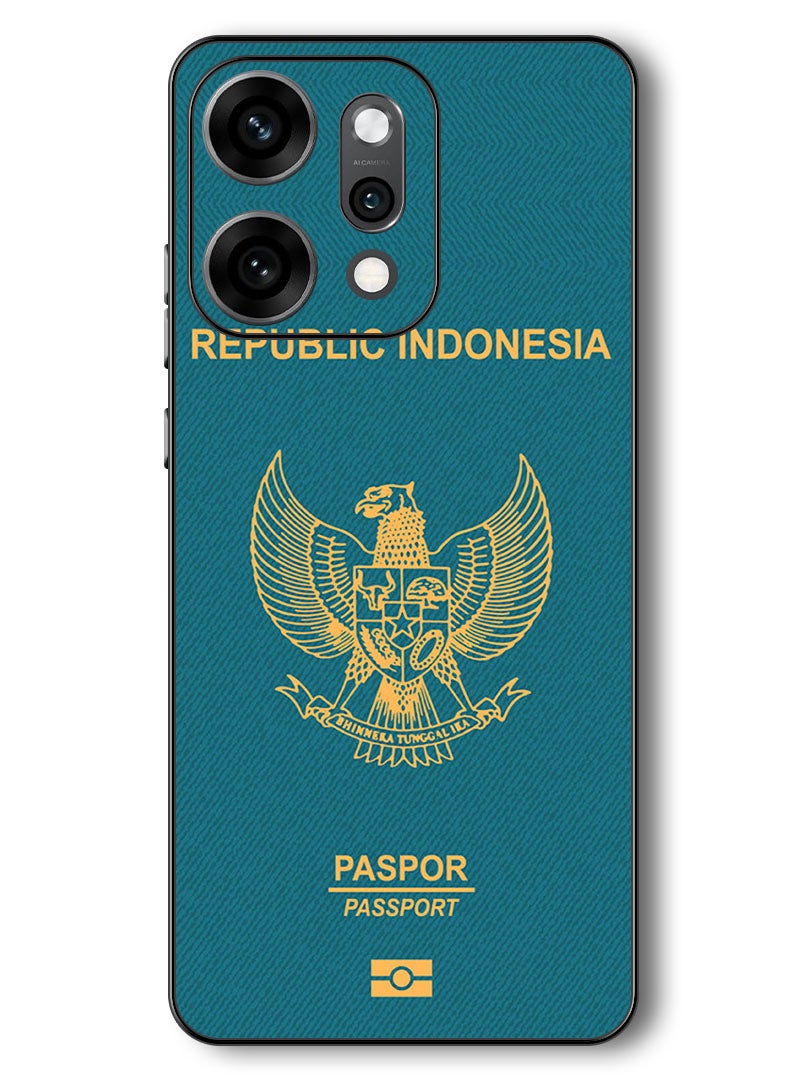 Theodor Case Compatible with Oppo Reno 14 Pro 6.83 Inch Protection Shockproof Bumper Cover Indonesia Passport - Image 1
