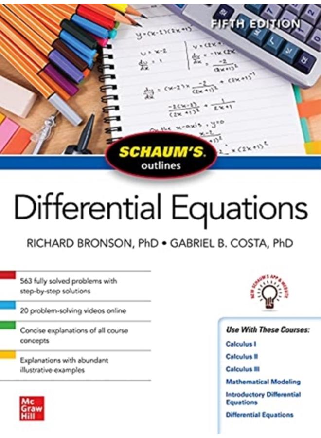 Schaum's Outline of Differential Equations, Fifth Edition