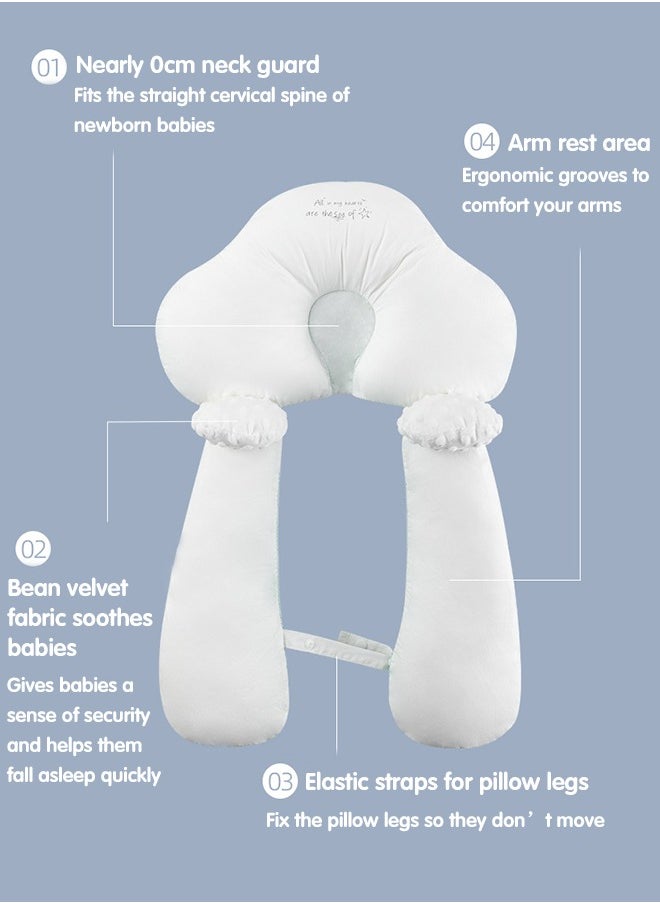Super ZYouth Baby Head Shaping Pillow, Baby Anti-startle Sleeping Pillow for 0-36 Months Babies, Portable and  Machine Washable  - Image 4