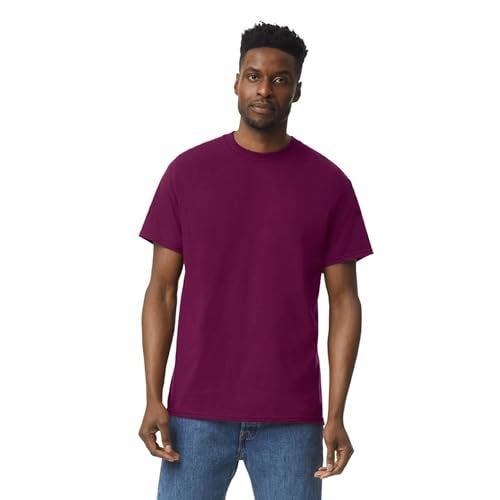 Gildan mens Heavy Cotton T-shirt, Style G5000, Multipack Shirt, Maroon (2-pack), X-Large US - Image 2