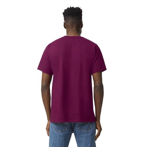 Gildan mens Heavy Cotton T-shirt, Style G5000, Multipack Shirt, Maroon (2-pack), X-Large US - Image 4
