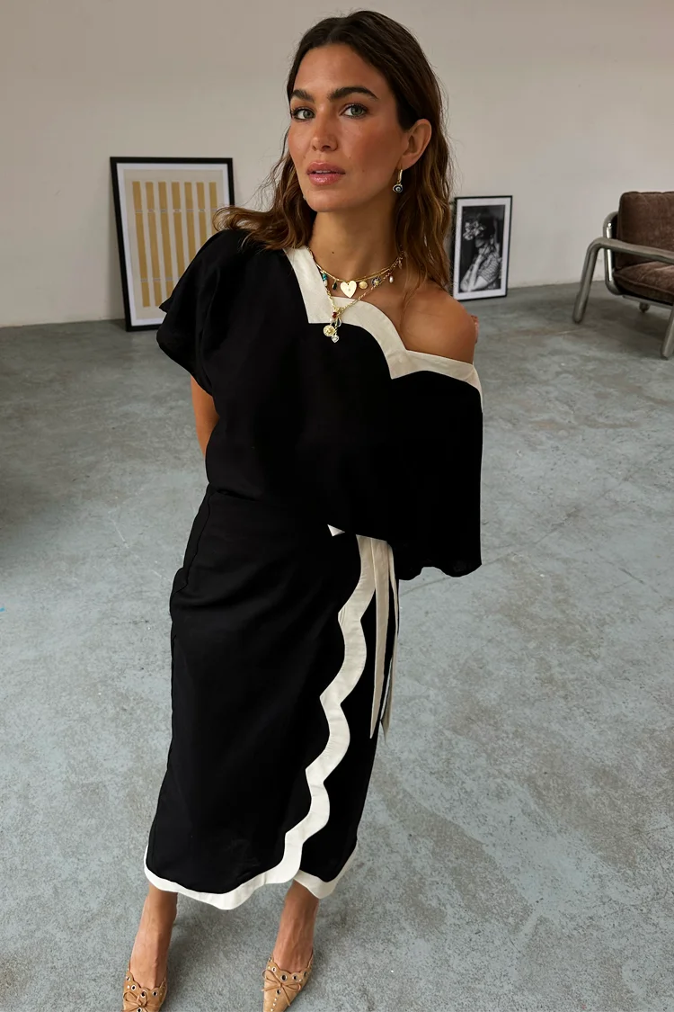 نيفر فولي دريسد Drape Shoulder Top