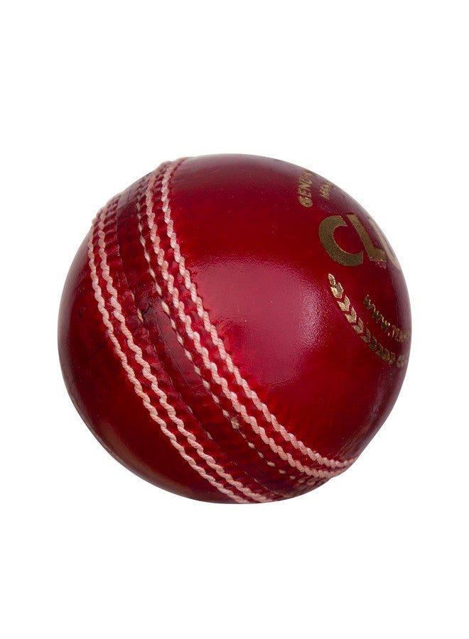 SG Club Cricket Balls | Colour: Red | Pack Size: Pack of 1 | Water-Resistant Leather Ball | Suitable for Practice Game | Tournament Game Cork - Image 2
