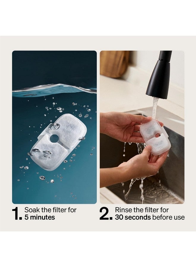 PETLIBRO PETLIBRO Replacement Filters for Dockstream Cat Water Fountain PLWF005 PLWF115 PLWF105, 4 Months Set of Replacement Filters for Ultra Quiet Pet Water Fountain,White 8 Count (Pack of 1)  - Image 5