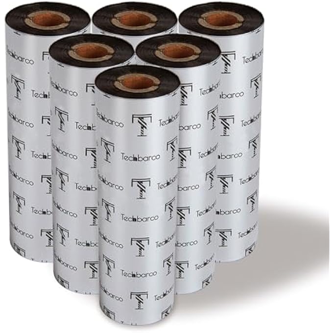 10 ROLLS DESKTOP THERMAL TRANSFER RIBBONS -ENHANCED WAX, 4.33" X 244'(110MM X 74M), 0.5CORE, FOR ZEBRA DESKTOP PRINTER - Image 2