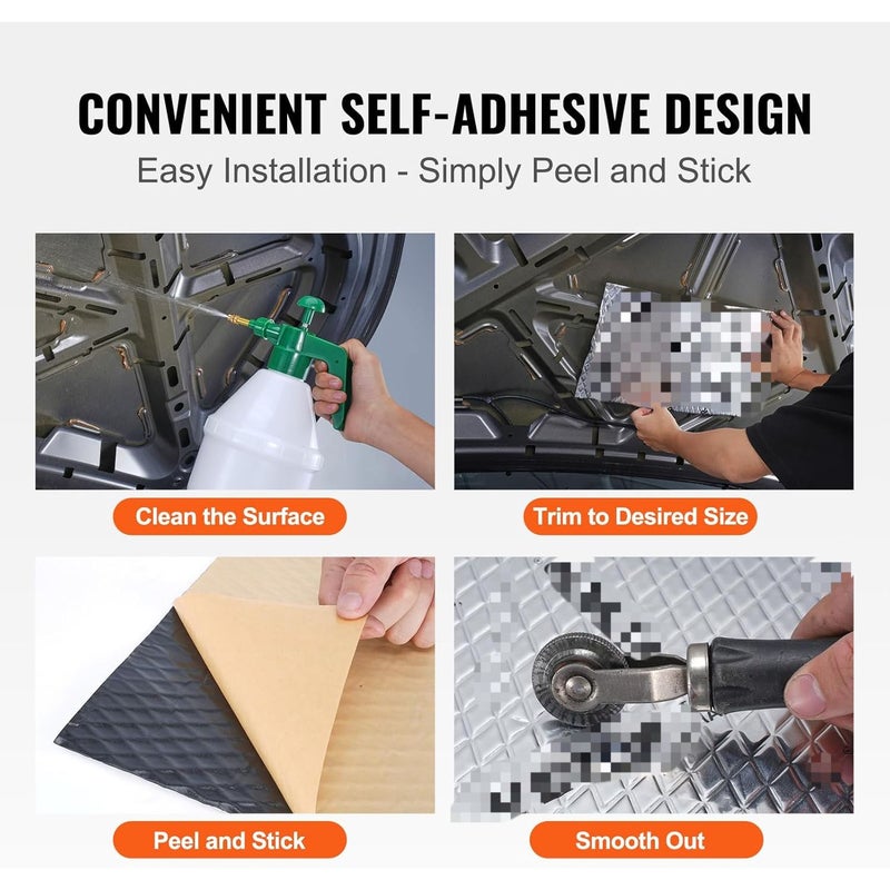 Thickened Butyl High Density Soundproofing Shock Absorption Mat 78 7mil 80x46cm 31 5x18in Automotive Noise Reduction Vibration Dampening Material - Image 5