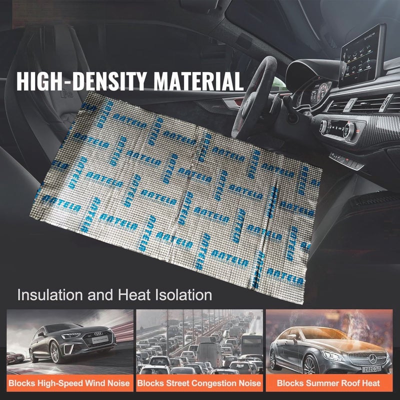 Thickened Butyl High Density Soundproofing Shock Absorption Mat 78 7mil 80x46cm 31 5x18in Automotive Noise Reduction Vibration Dampening Material - Image 3