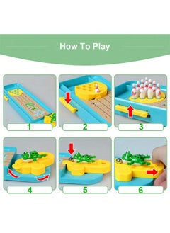 Occuwzz Children's Educational Mini Bowling Game Set – Tabletop Frog Bowling Toy for Kids, Fun Indoor Desktop Game, Family Party Gift  - Image 4