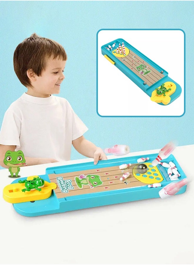 Occuwzz - Children's Educational Mini Bowling Game Set – Tabletop Frog Bowling Toy for Kids, Fun Indoor Desktop Game, Family Party Gift - Image 1