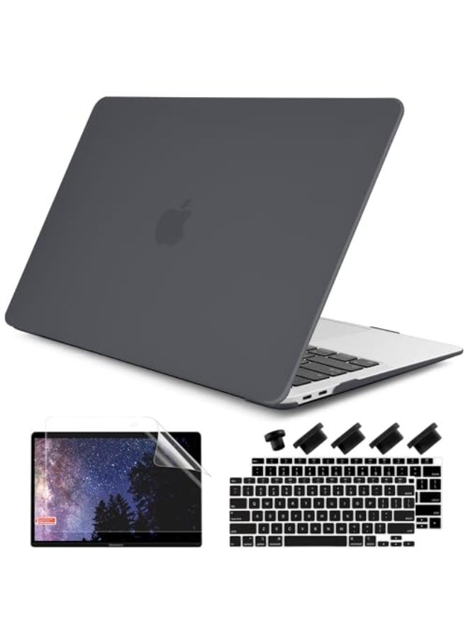 NIBEMINENT Compatible with MacBook Air 13 inch Case 2021 2020 2019 2018 Release Model: M1 A2337 A2179 A1932, Matte Hard Case Cover for MacBook Air 13 inch with Retina Display Fits Touch ID - Image 1