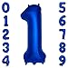 cocodino Navy Blue Number 1 Balloons 40 Inch Large Dark Blue Helium Foil Balloons for Birthday Party 2024 Graduation Decorations Anniversary Celebrations Number 1 - Image 3