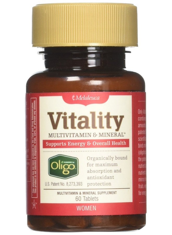 Melaleuca Multivitamin  Mineral Supplement For Women Powered By Oligo 60 Tablets Supports Energy  Overall Health  Organically Bound For Maximum Absorption And Antioxidant Protection - Image 1
