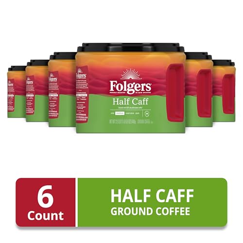 Folgers Half Caff Medium Roast Coffee 226 Oz Canisters Case of 6 - Image 5