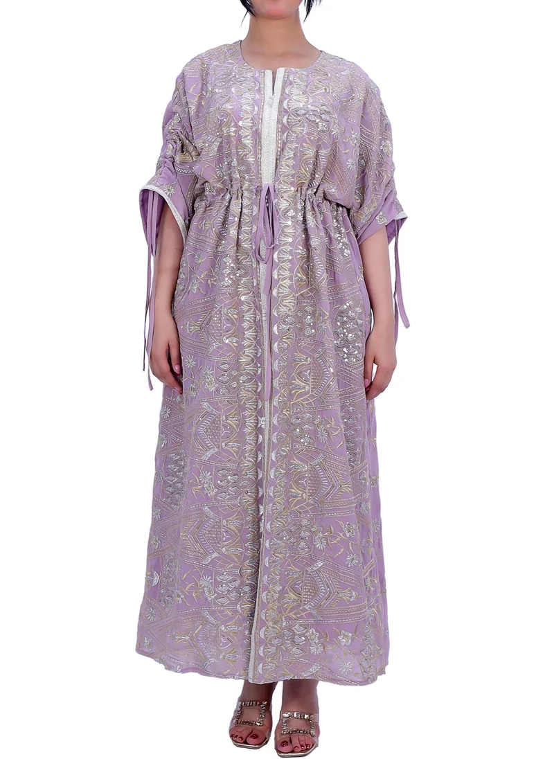 ان لاف Elegant Cotton Dress with beautiful embroidery – Perfect for Special Occasions