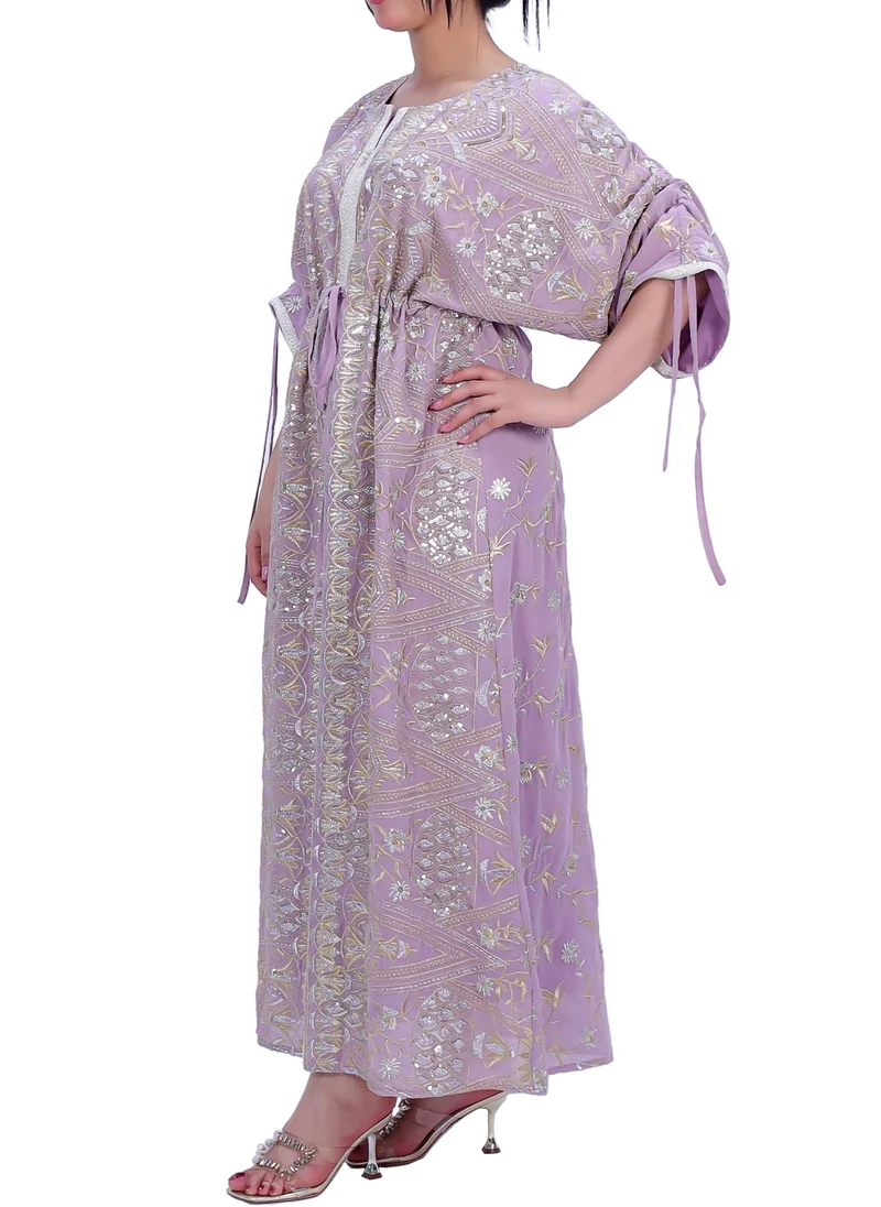 ان لاف Elegant Cotton Dress with beautiful embroidery – Perfect for Special Occasions