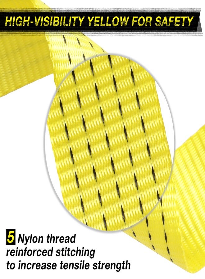 GEELLI Tow Strap with Hooks, 2" x 20ft Emergency Recovery Tow Strap 15000 lbs Heavy Duty Tree Saver Winch Strap Towing Rope Acessories for Trucks, ATV, SUV, Vehicles, Roadside - Image 4