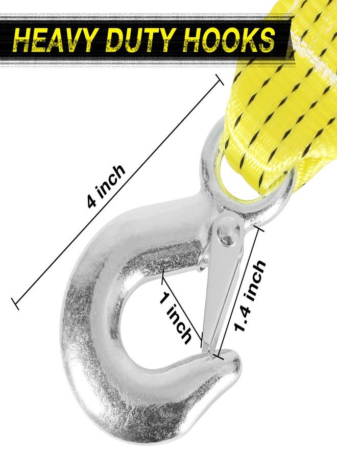 GEELLI Tow Strap with Hooks, 2" x 20ft Emergency Recovery Tow Strap 15000 lbs Heavy Duty Tree Saver Winch Strap Towing Rope Acessories for Trucks, ATV, SUV, Vehicles, Roadside - Image 3