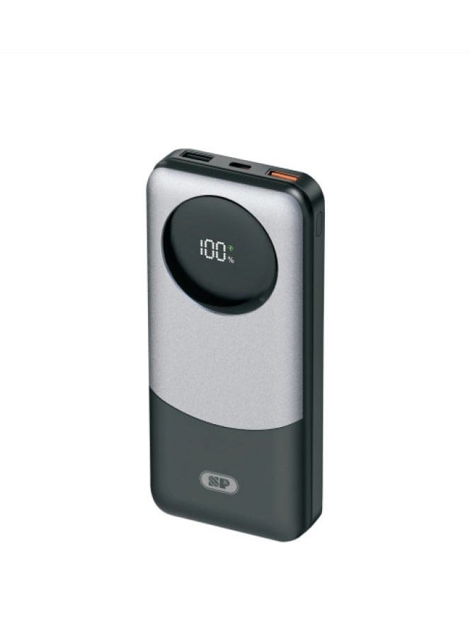 SP ISNUP 010030 20000mAh Ultra-High Capacity Power Bank with Digital Display, 22.5W Fast Charging, Dual USB Outputs, and Type-C PD Input/Output – Ideal for Travel and Heavy Device Users - Image 1