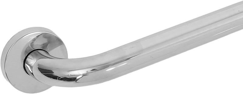 Stainless Steel Bathroom Grab Bar 46.5cm Angled Elderly Standing Handrail Non-Slip Handicap Rail for Bathtub Toilet Safety Support - Image 3