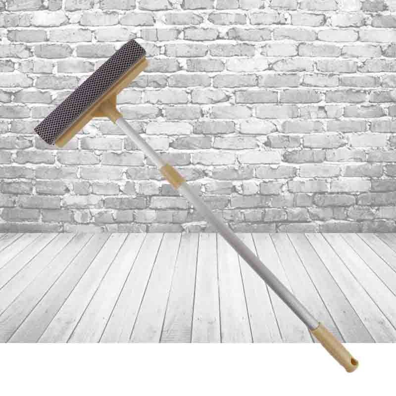 Extended Telescopic Aluminum Pole Double-Sided Window Cleaner for Glass Cleaning Artifact Household Glass Wiper Car Wash Cleaning Tool(Yellow) - Image 1