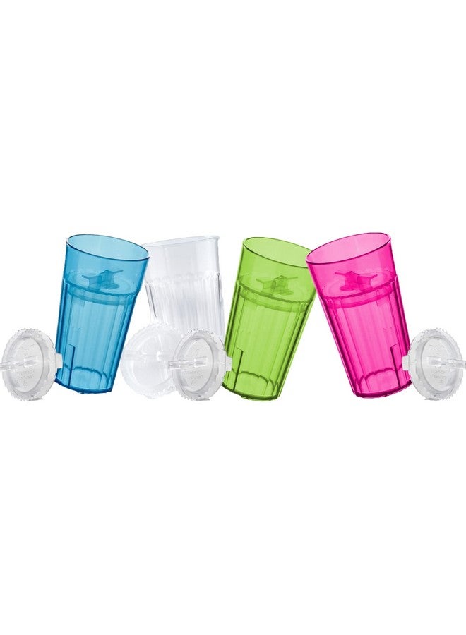 Reflo Smart Cup (Asst 4 Colors) Open Training Cup Toddler Cup No Suction 6Oz 360 Controlflow Usa Made Premium Highimpact Plastic - Image 1