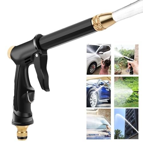 WELLUCK Bike Washing Spray Gun Machine, Water Pressure Gun for Car Wash, Water Gun - High Pressure Water Spray Gun for Car and Bike Cleaning, Heavy Duty Jet Spray (Multicoloured, Trigger Gun) - Image 1