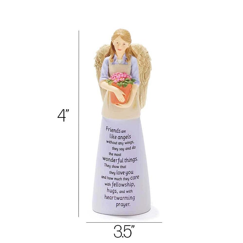 Dicksons Friends Like Angels Without Wings Periwinkle Blue 6 Inch Resin Tabletop Angel Figurine - Image 2