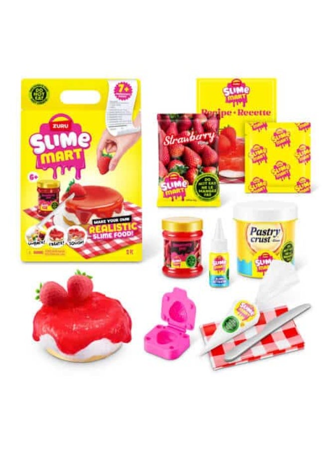 بينجو مجموعة لعب Zuru Slime Mart S1 كعكة الجبن بالفراولة لصنع طعام سلايم واقعي - Image 1