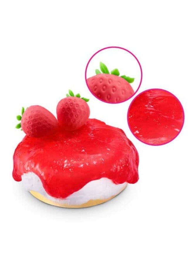 بينجو مجموعة لعب Zuru Slime Mart S1 كعكة الجبن بالفراولة لصنع طعام سلايم واقعي - Image 4