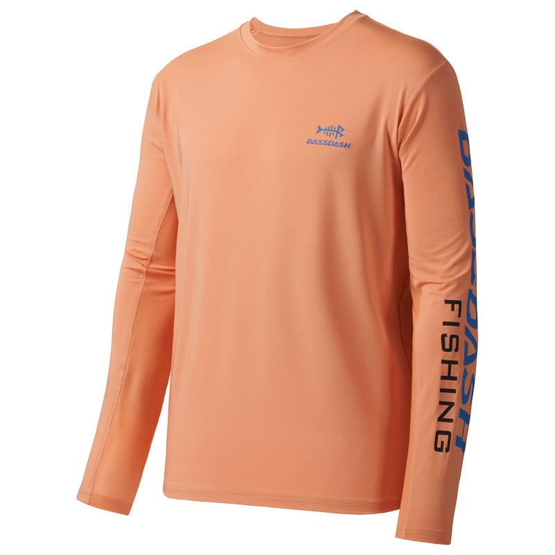 BASSDASH Fishing T Shirts for Men UV Sun Protection UPF 50+ Long Sleeve Tee T-Shirt - Image 1
