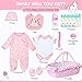 TatuDoll 13 Pcs Set Reborn Baby Dolls Clothes with Pink Love Bassinet for 1722 Inch Reborn Baby DollsUnicorn Realistic Babydoll Accessories Outfit fit Newborn Babydoll Girl Children Pretend Play Set - Image 4
