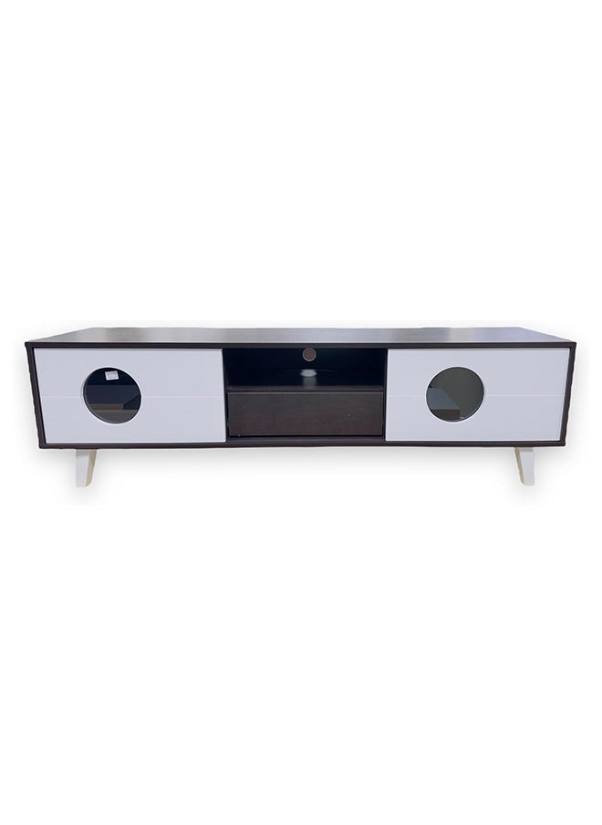 MAF furniture طاولة تلفزيون خشبية حديثة متعددة الوظائف مع رفوف تخزين وأدراج للمكتب والمنزل وغرفة المعيشة وغرفة الوسائط والألعاب 