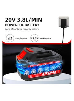 makute 20V Cordless Pressure Washer with 2pcs Large Capacity Battery for Washing Cars Fences Siding  - Image 5