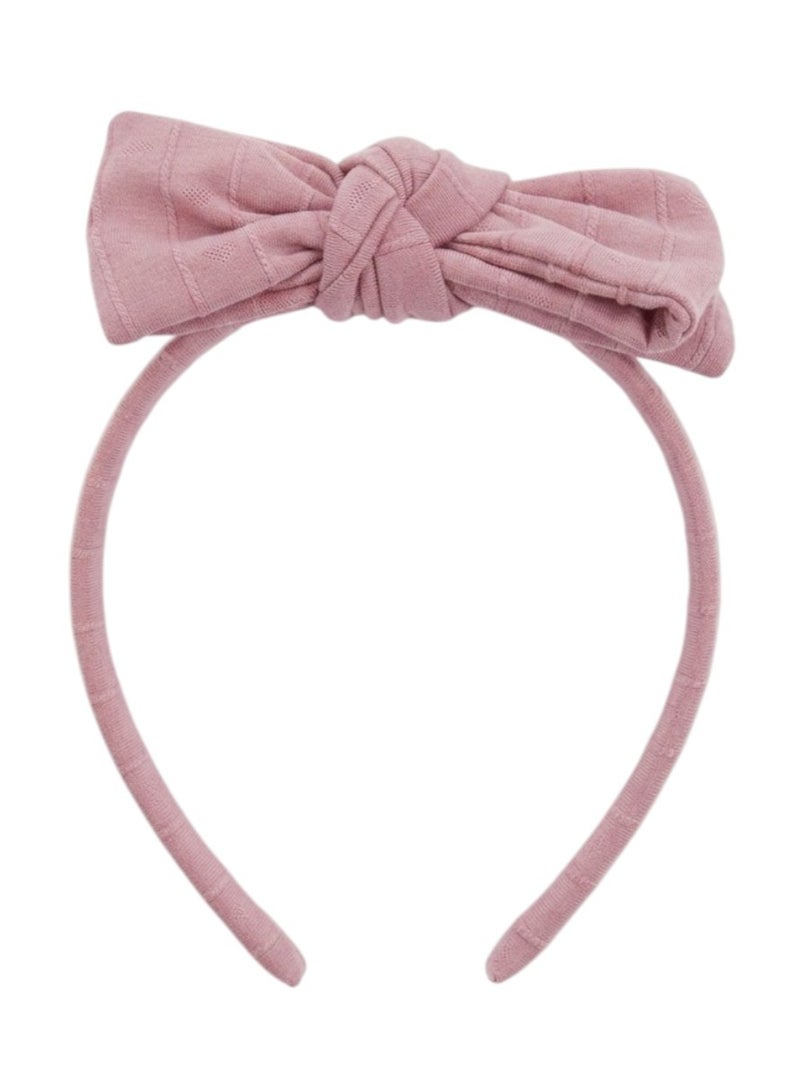 Bidani Mia Big Bow Headband - Pink - Image 2