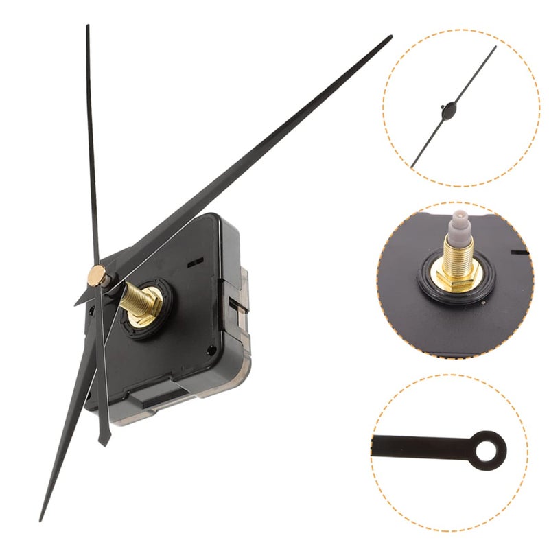 Quartz Clock Movement Mechanism 20mm Shaft Length 1 Set Silent Wall Clock Replacement - Image 3