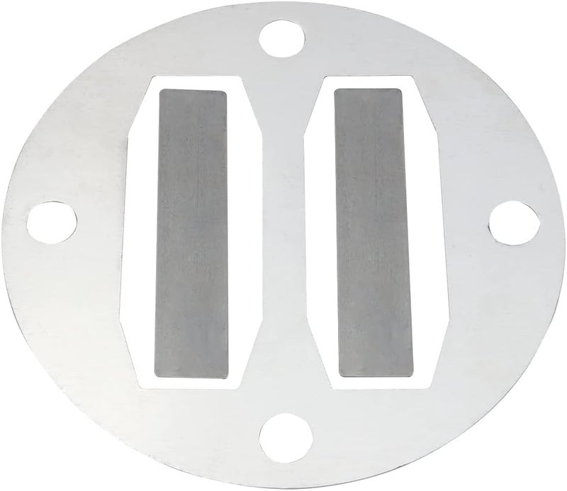 كلاراكو طقم حشية رأس ضاغط الهواء المركزي من Klarako مكون من 3 قطع، بديل لصمام القصب لضاغط الهواء المركزي من Harbor Freight، باللون الفضي - Image 1