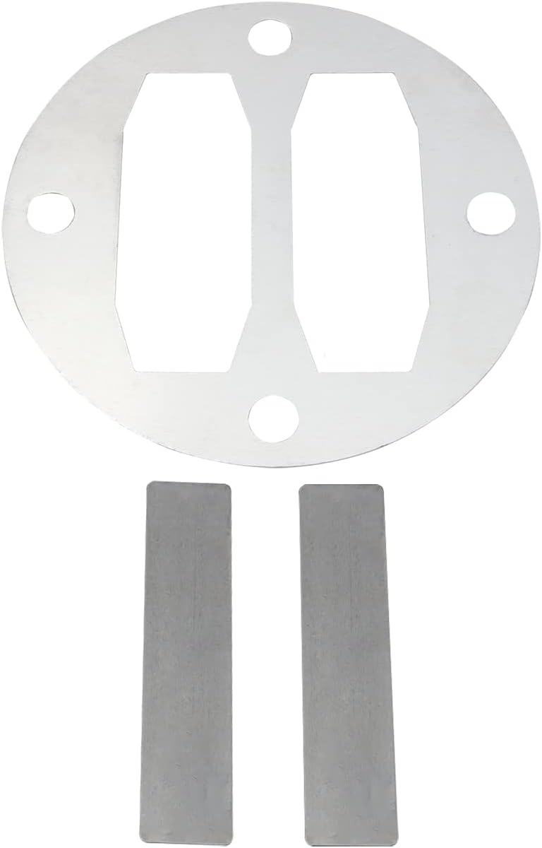 كلاراكو طقم حشية رأس ضاغط الهواء المركزي من Klarako مكون من 3 قطع، بديل لصمام القصب لضاغط الهواء المركزي من Harbor Freight، باللون الفضي - Image 5