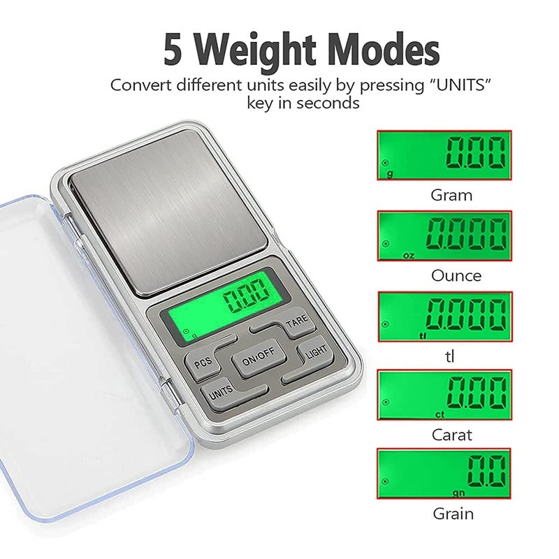 Vitafit Portable Digital Gold Weighing Scale – Gripit Jewelry Weight Machine for Small Items – Compact, Accurate, and Durable Small Weighing Scale for Precise Measurements (WHITE) - Image 3