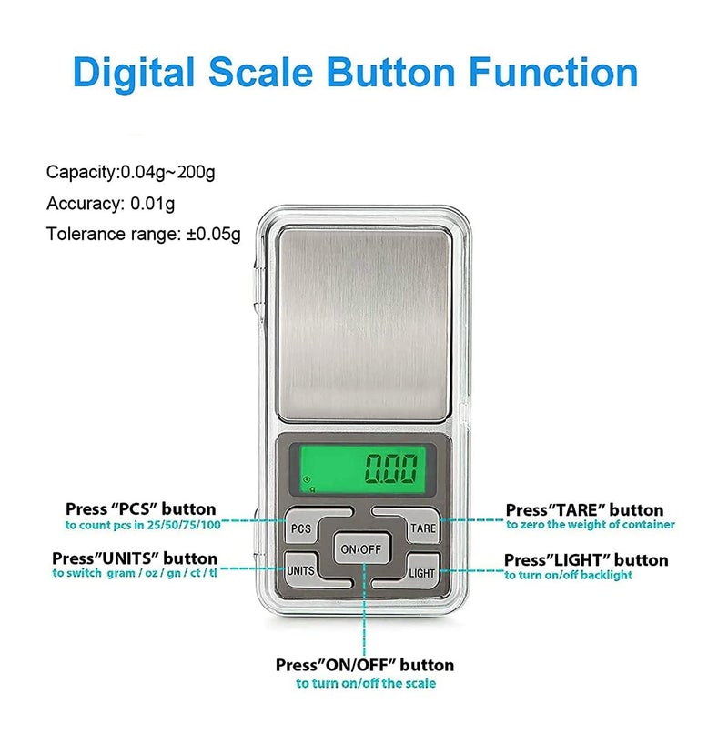 Vitafit Portable Digital Gold Weighing Scale – Gripit Jewelry Weight Machine for Small Items – Compact, Accurate, and Durable Small Weighing Scale for Precise Measurements (WHITE) - Image 5