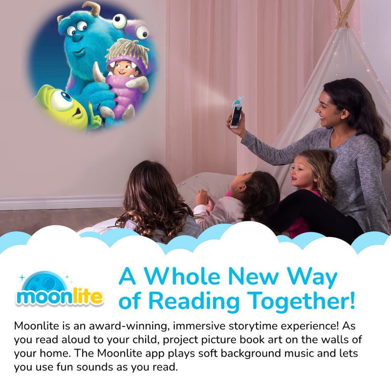 Moonlite Storytime - Disney Pixar Monsters Inc Storytime Disc - A Magical Way to Read Together - Projector Sold Separately - Digital Story w/ Sound FX - Learning Gifts for Kids Ages 1 Year & Up - Image 3