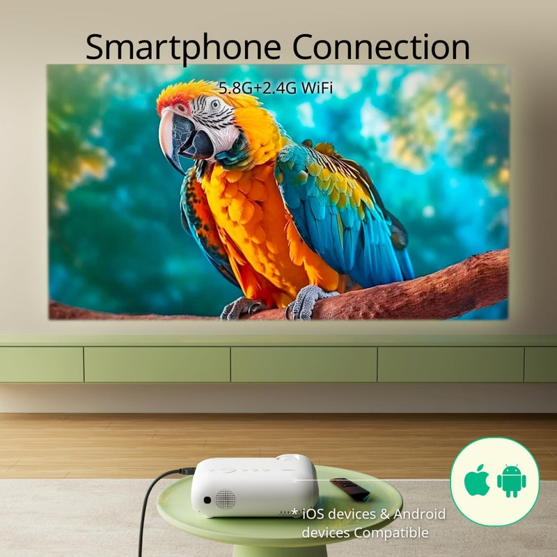YOTON Y9 Netflix Projector with wifi and bluetooth, Portable Projector 4K support 20000 lumens with zoom, 2024 Upgraded movie projector with Netflix/Prime Video/YouTube/Hulu/Dolby - Image 5