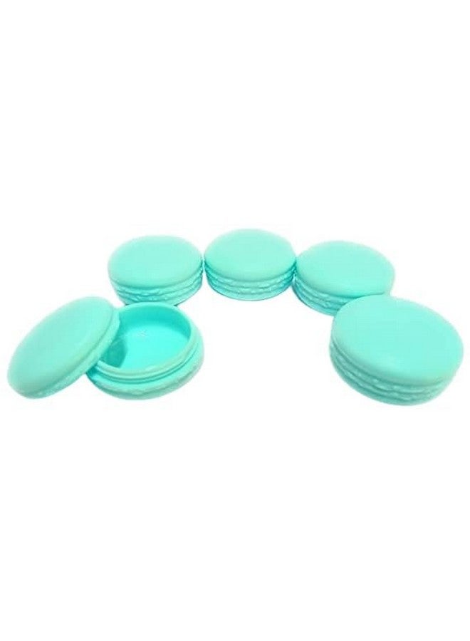 SHREE MAHA Empty Plastic Cosmetic Jar/Container for Eyeshadow, Makeup, Face Cream, Lotion, Lip Balm, Body Butter, Scrub and Other DIY Beauty Products 10 gram - pack of 12 (SKY BLUE) - Image 1