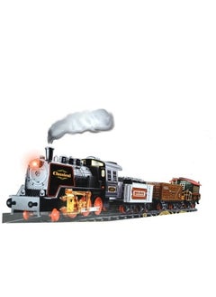 Generic 21 Pcs Railway's Classic Steam Train Classic Train Set with Big Wagons 650cm  - Image 1