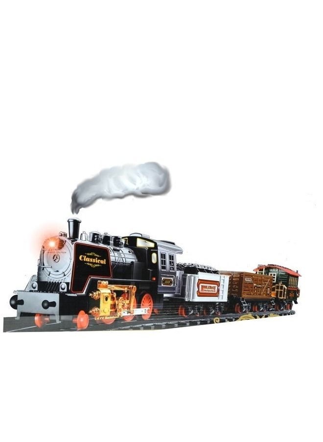 21 Pcs Railway's Classic Steam Train Classic Train Set with Big Wagons 650cm  - Image 1
