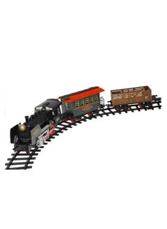 Generic 21 Pcs Railway's Classic Steam Train Classic Train Set with Big Wagons 650cm  - Image 2