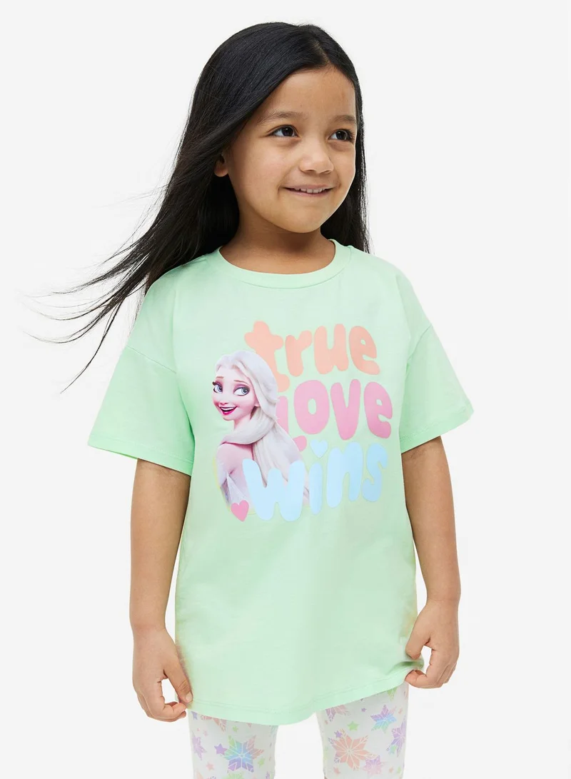 H&M Kids Disney Print T-Shirt & Trouser Set